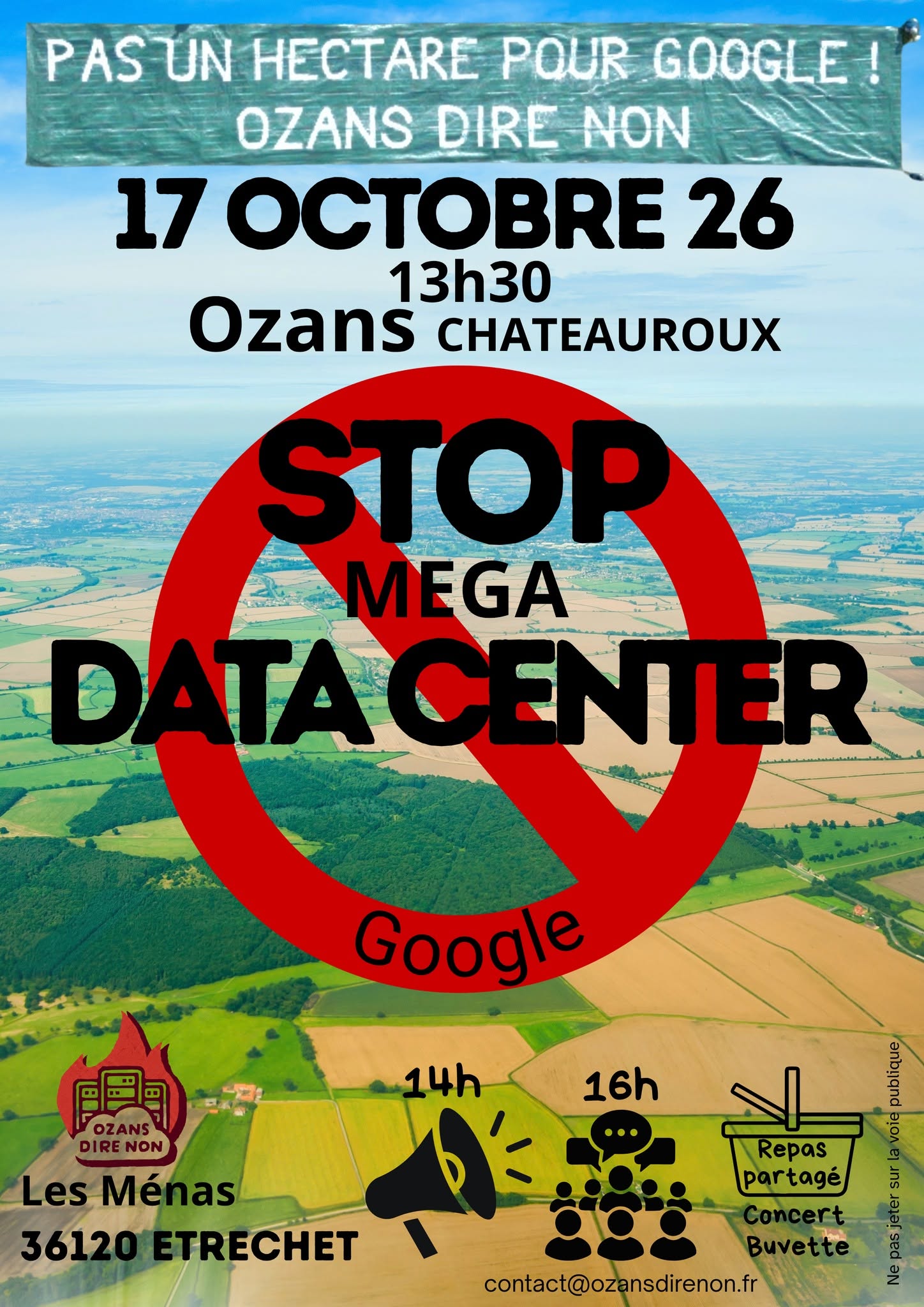 mobilisation contre le data center